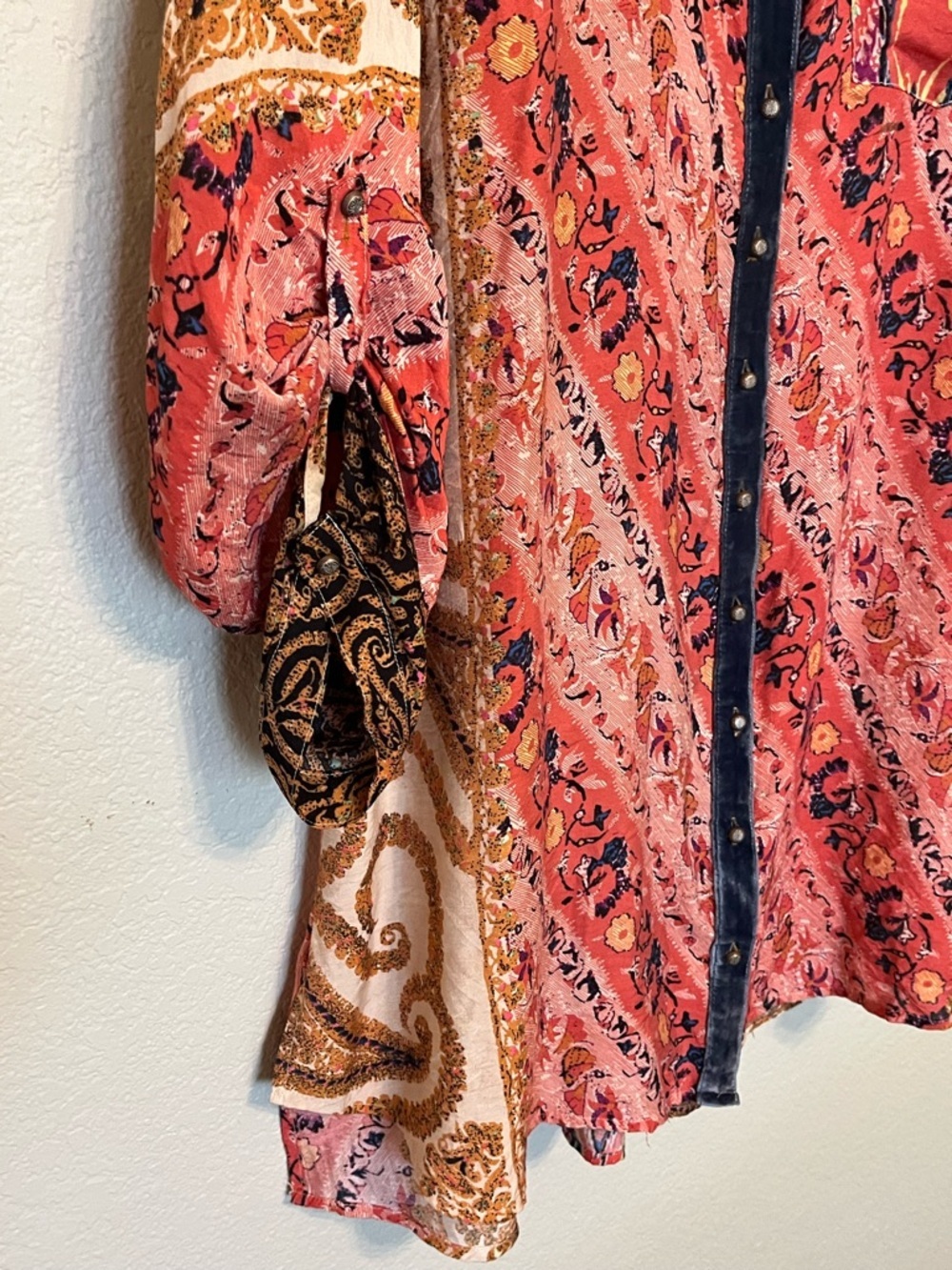 Soft Surroundings Bryn Boho Multicolor Button-Up Tunic Shirt Size 2X - Picture 7 of 16